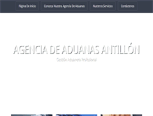 Tablet Screenshot of agenciadeaduanasantillon.com.gt